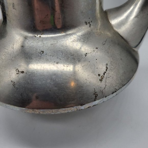 Vintage Metawa Holland Pewter MCM Art Deco Teapot - Picture 3 of 9